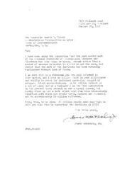 ["The document is written to the Honorable George J. Schwab, expressing concern about the lack of funding for the National Institute of Neurological Diseases and Blindness. The writer urges Schwab to support increased appropriations for the Institute in order to help the 20 million people who benefit from its work."]