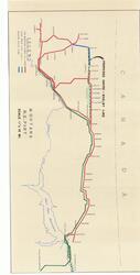["Item is a public utility map of power lines in northeast Montana. Map features the Montana Power Co. Lines, the government's Fort Peck Line, the Marias R.E.A. (Rural Electrification Administration) Line, and the proposed Havre-Shelby Line."]