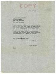 ["Elmor Thomas informs Mrs. Henricks that he has sent a letter to Dr. Parker in hopes of securing funds for the construction of a museum as planned. He also encloses a copy of the letter. The text also describes a new pictorial map about Indian episodes of New York, designed by Arthur C. Parker and Mrs. Walter A. Henricks, available for purchase for $1.00."]