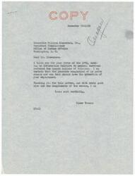 ["Senator Elmer Thomas thanks Assistant Commissioner William Zimmerman for providing information about medical services for the Quapaw Indians of Oklahoma. He acknowledges the common practice that was brought to his attention and suggests it should be addressed by the department. Senator Thomas expresses gratitude for the letter and sends his good wishes for the season."]