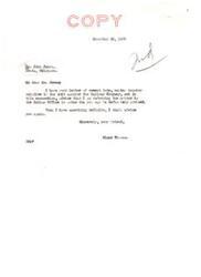 ["Elmer Thomas is responding to a letter from John Jones regarding a suit against the Railway Company. He is referring the matter to the Indian Office for further information and will advise Jones once he has more concrete details. Thomas also sends a letter to the Commissioner of the Indian Office, John Collier, requesting an update on the status of the suit."]