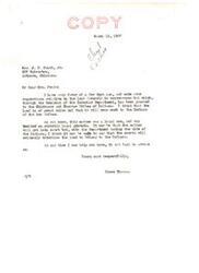 ["Mrs. J. F. Pratt, Jr. writes to Senator Elmer Thomas about the Choctaw-Chickasaw Rights in the Fitts Oil Field. She expresses concern that the money from tribal properties is not benefiting enrolled members of the tribes and urges Senator Thomas to work towards per capita payments for them. She also mentions the struggles of her relatives who are in need of assistance. She requests that Senator Thomas consider their perspective and take action to address these issues."]