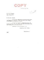 ["Senator Elmer Thomas is inquiring about the progress of a report to be submitted by the General Accounting Office in connection with the Choctaw-Chickasaw Nations vs. United States case. The delay in filing the report is causing a standstill in the case, and Senator Thomas is seeking assistance in expediting the report to move the case forward. The plaintiffs are frustrated by the delays and hope for a resolution soon."]