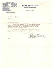 ["Senator Elmer Thomas received a letter from the Office of Indian Affairs regarding a query about per capita payments to the Choctaw and Chickasaw Tribes. The letter explained that per capita payments were not permissible and that the funds belonging to the tribes would be used as a revolving fund to benefit a greater number of Indians. Senator Thomas forwarded this information to the individual who made the inquiry, James R. Spain."]