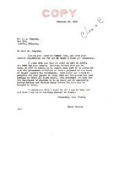 ["The letter is from the Atoka Agreement Association of Jefferson County to Senator Elmer Thomas, expressing frustration over the delay in settling debts owed to the Choctaw and Chickasaw Indians by the government. They urge Senator Thomas to use his influence to expedite the process and fulfill the agreements. Senator Thomas responds, acknowledging the issue and promising to help in any way he can."]