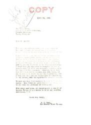 ["The letter acknowledges receipt of a previous letter and expresses appreciation for a recent visit. It also mentions assistance with a proposed audit of Indian guardianship cases and assures help will be provided. Senator Thomas is mentioned as willing to meet with Zimmerman. The letter ends with hopes for a future visit to Washington and well wishes."]