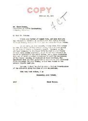 ["Elmer Petree, Superintendent of the Department of Public Instruction in Pawhuska, Oklahoma, is requesting an appropriation for Indian tuition in Osage County similar to that paid to the Five Civilized Tribes. However, Elmer Thomas, a member of the Senate, explains that Osage County is not eligible for such payments due to the different circumstances surrounding the ownership of oil land in the county. Thomas suggests that the appropriation can only be used in counties within the boundaries of the former Five Civilized Tribes Territory. Petree is informed that there is no discrimination against Osage County in this matter."]