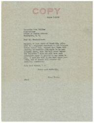 ["Elmer Thomas is writing to Commissioner John Collier regarding a suggested amendment to the Oklahoma Indian Relief Bill. He encourages Collier to have any necessary amendments ready for when the bill comes before the Committee, as he wants the bill to be in the best shape possible. Thomas expresses his willingness to consider any amendments that may be proposed."]