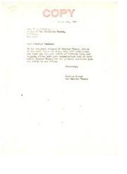 ["The letter is from Reverend T.A. Webster to Senator Elmer Thomas regarding the Indian Hospital in Talihina, Oklahoma. The hospital is well-equipped and serves both Indian and white patients in cases of emergency. However, due to a complaint, the staff has been instructed to only admit white patients in extreme emergencies. The letter emphasizes the importance of the hospital in providing medical services to a large area with limited access to healthcare. It also highlights the limitations of local physicians in comparison to the specialized care provided by the hospital. The letter urges Senator Thomas to allow the doctors at the Indian Hospital to interpret emergency needs for admission."]