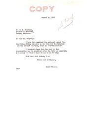 ["The text is a series of correspondence between Elmer Thomas, the Commissioner of Indian Affairs, and C.D. Campbell, Chairman of the Indian Affairs Committee at the Lawton Chamber of Commerce, regarding the construction of a tuberculosis annex to the Kiowa Hospital and nurses' quarters. Elmer Thomas is urging for the expedited construction of these projects and is seeking updates on their status. Campbell is also requesting action to start the construction work. There are details about bids being received and working drawings being completed for the projects. The correspondence includes letters, telegrams, and terms and conditions of service from the Western Union Telegraph Company."]