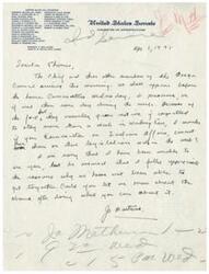 ["The text is a letter from Senator Mathews to Senator Thomas, discussing the arrival of the Orque Camel and their upcoming appearance before the home committee. Senator Mathews expresses a desire to meet with Senator Thomas and asks for confirmation about their meeting."]