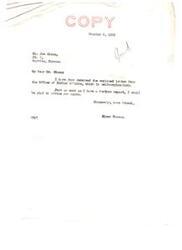 ["Elmer Thomas received a letter from the Office of Indian Affairs regarding Joe Simon and will provide further information once a report is received."]