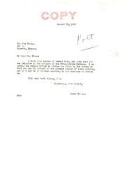 ["The letter is from Elmer Thomas to Joe Simon, discussing the affairs of the Pottawatomie Indians. Elmer Thomas offers to provide further information and assistance if needed."]