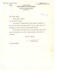 ["The letter acknowledges receipt of a letter from Senator Elmer Thomas regarding a query from Joe Simon about the Chicago Lake Front Claim of the Potawatomi Indians. It states that Simon has been advised on the matter directly and his letter has been returned."]