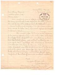 ["The letter dated June 9, 1936, from Joe Simon, chairman of the Claims Committee in Mayetta, Kansas, is addressed to Sen-Elmer Thomas in Washington D.C. It discusses concerns about the appropriation of money under an act from 1908 and questions the validity of Indian treaties. Joe Simon requests Sen-Elmer Thomas to bring this matter to the attention of the proper authorities."]