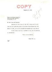 ["Senator Lundeen wrote to Elmer Thomas asking for assistance in the matter of the North Shore Route with the Indian Office. Elmer Thomas responded, indicating that he will take up the matter with the Indian Office and requesting immediate consideration and action. Elmer Thomas also forwarded Senator Lundeen's letter to William Zimmerman at the Bureau of Indian Affairs, asking for the matter to be looked into and given prompt consideration if feasible and proper."]