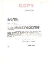 ["Senator Elmer Thomas is seeking assistance from the Indian Office in securing funds for the construction of a bridge across Red Rock Creek near the Otoe Agency. The State of Oklahoma may be able to fund the bridge, but the Indian Service does not have sufficient funds. The Office of Indian Affairs is looking into the matter and will provide a further report. Senator Thomas is hopeful that the necessary funds can be secured to improve the road and benefit both the Indians and local cities."]