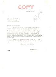 ["Blackhawk writes to Senator Elmer Thomas requesting information and assistance with a project involving mineral waters in Guthrie, Oklahoma. He explains his experience as a masseur and his desire to run a bath house to support his family. He asks for government assistance under the TOMAS-ROGERS Indian welfare bill and expresses willingness to pay back any financing. He mentions previous correspondence with Congressman Will Rogers and requests a prompt response from Senator Thomas."]