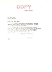 ["The text includes a letter from Senator Elmer Thomas to Chili Fish regarding a proposal for per capita payments to members of the Seminole Tribe of Oklahoma. The Office of Indian Affairs does not favor this action and believes that funds would be better utilized through a well-developed economic program. The Commissioner of Indian Affairs also shares this view and emphasizes that per capita payments have only provided temporary relief in the past. Chili Fish requests Senator Thomas to intercede on behalf of the tribe regarding the payment of mileage and per diem for council members."]