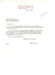 ["The letter is from Elmer Thomas to R. L. Ream, discussing the injustice towards Chickasaw Indians in the elections of 1902 and 1904. Elmer Thomas expresses willingness to look into the matter and asks for advice on what Congress can do to address the issue."]