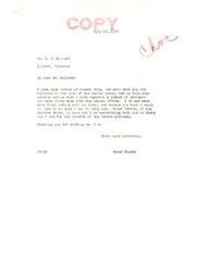 ["The letter is from Bed Coffee to Senator Elmer Thomas expressing concern about the sale of Indian lands with valuable timber without proper compensation. Coffee requests the sale be postponed until an investigation is done and mineral rights are reserved. Senator Thomas assures Coffee that he is working with Chief Durant to address the protests and will do what he can to help."]