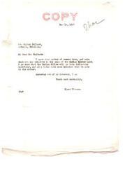["Colbert wrote to Senator Elmer Thomas regarding the sale of Indian timber land. Senator Thomas responded, assuring Colbert that the Indian Office will carefully consider the matter and make a decision later on. Colbert expressed gratitude for Senator Thomas' interest in investigating the sale before it is finalized, noting that the growth of timber on the land will likely increase its value."]