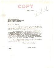 ["The letter dated June 7, 1937, from Elmer Thomas to Walter Colbert discusses the possibility of testing the land owned by the Chickasaw and Choctaw tribes for oil. Thomas suggests presenting the matter to the Chief of the Choctaws and the Governor of the Chickasaw Tribe while they are in Washington. Thomas expresses willingness to cooperate with them and discusses the potential for legislation to protect the land rights of the Tribes."]