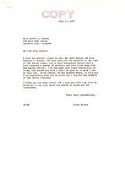 ["The letter is from Lottie A. Conlan, Mike Conlan, and Czarina C. Conlan to Honorable Elmer Thomas, U.S. Senator, expressing concerns about the sale of Indian lands, specifically valuable timbered lands in the Eastern part of the state. They feel that the government is not properly valuing the land and timber, and are requesting that the sale be postponed until an investigation is conducted and mineral rights are reserved. Senator Thomas assures them that he will do what he can to help and cooperate with Chief Durant of the Choctaw Tribe."]