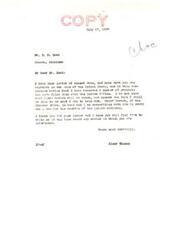 ["The letter is from D.N. Doak to Senator Elmer Thomas expressing concerns about the sale of Indian lands, specifically timbered lands in Oklahoma. Doak believes that the lands should be sold at their current value and that the government has neglected the timber on the land. He requests that the sale be postponed until further investigation and adjustment has been made."]