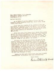 ["The letter is from Robert Herry null, an Indian concerned about the sale of valuable timbered lands in the Eastern part of the state. He believes that the land and timber should be sold at a higher value due to the growth of the timber since it was appraised in 1912. He also expresses concern about the government neglecting the timber and allowing people to remove it for commercial purposes. Robert requests that the sale be postponed until an investigation is conducted and the mineral rights are reserved."]