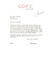["Presley writes to Senator Thomas expressing concern about the sale of Indian lands, specifically valuable timbered lands, without proper consideration of their current value. He requests a postponement of the sale and highlights the need to reserve mineral rights on the property. Senator Thomas assures Presley of his cooperation and assistance in addressing the issue."]