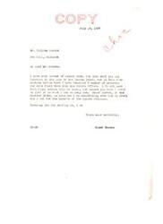 ["The letter is from William Rabba to Honorable Elmer Thomas, expressing concerns about the sale of Indian lands and timber in Oklahoma. Rabba believes that the government has neglected the timber on the land and allowed people to remove it for commercial purposes. He requests that the sale be postponed until an investigation is conducted and the mineral rights are reserved. Senator Thomas assures Rabba that he will do what he can to help and is cooperating with Chief Durant of the Choctaw Tribe for the benefit of the Indian citizens."]