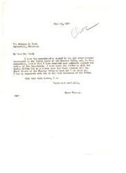 ["The letter is from Elmer Thoms to Coleman J. Ward regarding protests against the sale of timber lands of the Choctaw Tribe. Thoms mentions Chief Durant being involved and expresses uncertainty about the outcome. The letter also includes a plea from various individuals to Senator Hou Eleven Thousand to postpone the sale of timber lands due to unfair appraisals and stolen timber."]