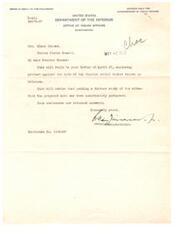 ["Senator Elmer Thomas received a letter from the Commissioner of Indian Affairs, stating that the proposed sale of Choctaw tribal timber tracts in Oklahoma has been indefinitely postponed pending further study. The Senator had protested against the sale being conducted as a single unit, suggesting that it be sold in separate or smaller units to allow for fair bidding. Another letter from Poteau, Oklahoma also protested against the sale of 23,000 acres of timber land as one unit, stating that it goes against the best interest of Indian owners and small mill men."]