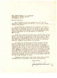 ["An Indian is concerned about the Department of Interior selling valuable timbered lands in the Eastern part of the state at their 1912 appraised value, without considering the additional value the timber has gained in the past 25 years. They believe the Government has neglected the timber and allowed it to be removed for commercial purposes. The Indian requests that the sale be postponed until an investigation is conducted and a part of the mineral rights on the land is reserved."]