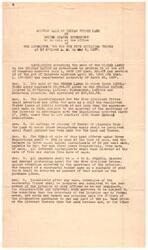 ["The United States Government is holding an auction sale of Indian timber land in the Choctaw Nation on May 6, 1937. The regulations state that the land, totaling 22,894.55 acres, will be sold in one unit at public auction. No cutting or removal of timber or minerals is allowed until final payment is made. The terms of sale include a 25% cash payment at the time of sale and three equal annual installments with interest. Successful bidders will receive a Certificate of Purchase and a deed once full payment is made. The advertisement lists the tracts of land available for sale and their estimated values from 1912. Prospective purchasers are advised to verify the current amount of timber on the land. For more information, interested parties can contact the Superintendent for the Five Civilized Tribes."]