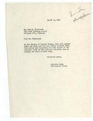 ["Underwood sent a letter to Senator Thomas on behalf of the Choctaw Indians, regarding a resolution passed at a meeting. The letter acknowledges receipt of the resolution and states that it has been placed on the Senator's desk for his attention when he returns."]