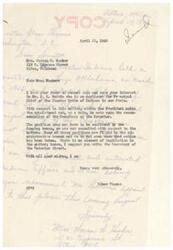 ["The text is a series of letters regarding the appointment of J.H. Belvin as Principal Chief of the Choctaw Tribe of Indians. The letters explain that the President makes the appointment based on the recommendation of the Secretary of the Interior, and that the position does not have to be confirmed by the Senate. The writers express their interest in Indian affairs and ask for support in recommending Belvin for the position."]
