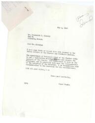 ["The letter is from an enrolled Choctaw Indian asking Senator Elmer Thomas to recommend J. H. Belvin for the position of Principal Chief of the Choctaw Tribe. The appointment is not a legislative matter and is generally made upon recommendation and approval of the Senate. The appointment is made by recommendation to the Secretary of the Interior."]