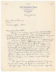 ["The author of the letter is writing to Senator Elmer Thomas in Washington D.C. to request his help in unseating the current principal chief of the Choctaw Nation. The author expresses their support for Senator Thomas in the past and offers to vote for him in the primary election if he helps with their request."]