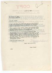 ["The text is a series of letters regarding the appointment of a Principal Chief of the Choctaw Tribe of Indians in Oklahoma. Thomas K. Snead expresses his interest in J. H. Belvin for the position, but notes that the appointment is ultimately up to the President and Secretary of the Interior. Belvin receives a letter indicating that several candidates are being considered and the possibility of holding an election for members to vote on the Chief. There is also mention of dissatisfaction with the Indian Office for their lack of cooperation and policy."]