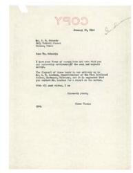 ["The letter is a response from Elmer Thomas to S. H. Mahady regarding the settlement of coal and asphalt lands. Thomas states that the disposal of the lands is now in the hands of A. M. Landman and suggests contacting him for further information. Thomas expresses good wishes and signs off sincerely."]