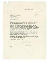 ["The letter is from Elmer Thomas to Garrett McClure regarding the sale of coal and asphalt deposits belonging to the Choctaw and Chickasaw Tribes. Thomas explains that the matter is now in the hands of the Superintendent of the Five Civilized Tribes, A. M. Landman, and suggests contacting him for further information. Thomas expresses willingness to assist but states that no further action can be taken until the Commissioner of Indian Affairs directs Landman to proceed. McClure is asked to keep Thomas informed of any progress made. Another letter from a friend named Williams expresses concern about the delay in selling the coal leases and urges action to benefit the Tribes."]