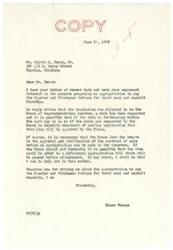 ["The text is a series of letters regarding an appropriation to pay the Choctaw and Chickasaw Indians for their coal and asphalt deposits. It mentions that the resolution was objected to in the House of Representatives but there is a possibility it may be approved. The letters express interest in the matter and seek updates on the progress of the appropriation."]