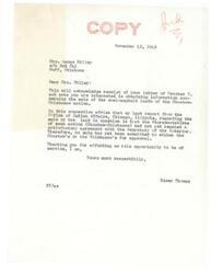 ["Mrs. Agnes Billey inquired about the sale of coal-asphalt lands of the Choctaw-Chickasaw nation, but was informed that no sale had yet been submitted for approval. The Pontotoc county Choctaw-Chickasaw Confederation reelected officers and planned to address important matters such as Indian claims and tribal funds at their upcoming meeting. The organization is working towards obtaining per capita distribution of funds held by the interior department and further progress on the coal-asphalt lands sale deed."]