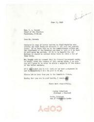 ["The letter is addressing the issue of the disposal of coal and asphalt lands belonging to the Choctaw tribe. The writer believes that the matter should be settled while there are still older members of the tribe alive, and expresses willingness to assist in the work. The writer also mentions the importance of obtaining the wishes of the tribal members and requests a response from the recipient."]