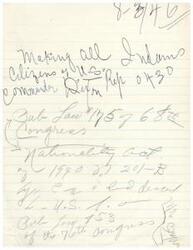 ["The text discusses a law passed by Congress in 1940 making all Indians citizens of the United States. It references Public Law 175-6 and Public Law 453 of the 76th Congress."]