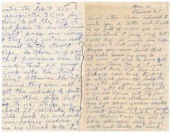["The letter is written by someone to their friend Letha, updating them on various events in their life. The writer mentions family members and friends, as well as their husband's discharge from the hospital and their new house. The writer also asks for advice on connecting their water pipes to the government line and getting proof of a friend's survival in Germany."]