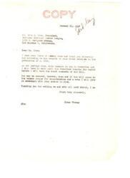 ["The document is from Erle E. Howe, President of the National American Indian League, expressing support for the Malone Bill (S. 2726) which aims to emancipate American Indians and abolish the Indian Bureau. Senator Elmer Thomas responds, thanking Howe for his views and stating that he will consider them when the bill comes to the Senate for a vote."]