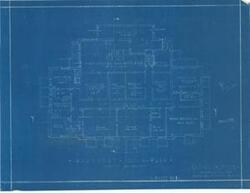 ["Blueprint by Schumacher and Winkler, Architects: This consists of 5 sheets with one annotation reading Appraisal BBT 6/15/33, USCS Commission and a two-letter peripheral. Dimensions: 17 x 21 3/4."]